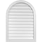 Ekena Millwork Round Top Surface Mount PVC Gable Vent w/ 2"W x 1-1/2"P Brickmould Frame, 26"W x 36"H GVPRT26X3602SN - alternate 1